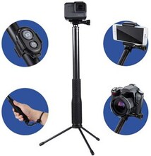 Monopod/ Selfie Stang/ Tripod & Remote Sæt til Smartphone/GoPro