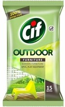 Cif Outdoor Furniture Wipes - Vådservietter til Havemøbler - 15 stk.