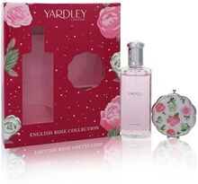 English Rose Yardley by Yardley London - Gift Set -- 4.2 oz Eau De Toilette Spray + Compact Mirror -