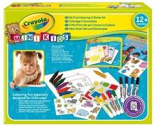 Crayola mini børn - farve og klistermærkesæt