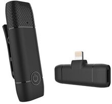 Wireless Mini Portable Plug-and-play Lavalier Condenser Microphone Clip-on Tie-clip Mic Audio Video