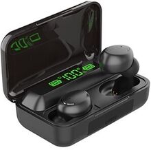 TWS-F95 Trådløse øretelefoner Bluetooth TWS Headset IPX7 Vandtætte bærbare øretelefoner med LED-indi