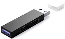 Mini USB Hub Extensions 3 Porte USB Hub USB Adapter Station Ultra Slim Bærbar Data Hub til PC Laptop