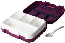 Adult Child Microwavable Food Container Practical Leakproof Sealed Lunch Box with Spoon