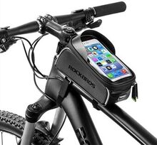 ROCKBROS MTB Road Bike Phone Case Vandtæt Touch Screen Cykel Top Ramme taske til 6,0 tommer smartpho