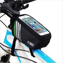 B-SOUL Cycling Waterproof Bike Frame Bag Front Top Tube Bag Touch Screen Phone Pouch