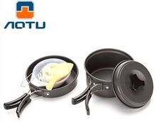 AOTU DS200 Portable Outdoor Camping Picnic Cookware Set for 1