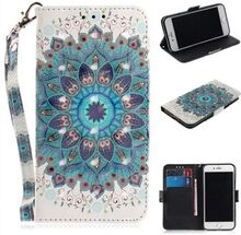 Pattern Printing Light Spot Decor Leather Wallet Shell Case for iPhone 7/8/SE (2022)/SE (2020)