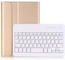 Aftageligt trådløst Bluetooth-tastatur + PU-beskyttelsesetui i læder med Stand til iPad mini (2019)