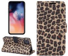 Leopard Texture Wallet Leather Case with Stand Phone Cover for iPhone 11