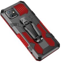 Cool Warrior PC+TPU+Metal Phone Cover with Kickstand Belt Clip for iPhone 11