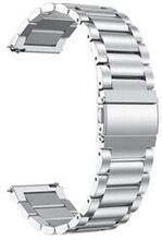 Tofarvet Smartwatch-rembånd i rustfrit Steel til Fossil Gen 5 Carlyle HR/Julianna HR - Sølv
