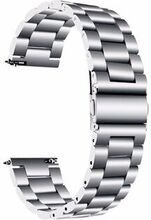 20 mm armbåndsur i rustfrit Steel til Huawei Watch GT/GT2/Nokia Withings Steel Hr 40 mm/ Garmin Fore