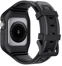 Dual-color TPU beskyttelsesdæksel + udskiftningsrem til Apple Watch SE / Series 6/5/4 44mm / Series