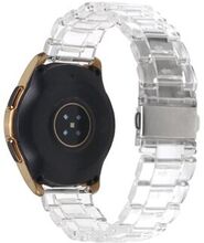 Gennemsigtig klar 20mm TPU integreret armbåndsrem til Samsung Galaxy Watch4 Classic 46mm 42mm/Watch4