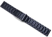 22 mm titanium legering metal urbånd 3 perler flad spænde urrem til Samsung Galaxy Watch3 45 mm / Su