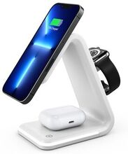 B-17 3-in-1 15W FOD Intelligent Identify Wireless Charger with Smart Security Protection Wireless Ch