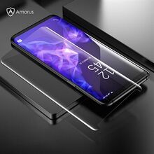 AMORUS 3D Curved UV Light Irradiation Full Cover Tempered Glass Screen Protector Film (Full Glue) fo