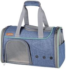 LDLC QS-056 Portable Pet Cross Body Bag Dog Cat Breathable Shoulders Bag Folding Travel Pet Carrier