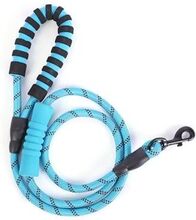 Reflective Nylon Dog Pet Round Traction Rope Belt with Padded Handle