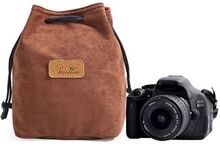 JCCOTTON FB-00001 Anti-scratch Drawstring Lens Carrying Bag for Canon Nikon DSLR Camera Storage Bag,