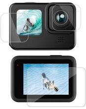 TELESIN Holdbar Scratch PET-frontskærmsfilm + PET-linsebeskytter + PET-film på bagsiden til GoPro HE