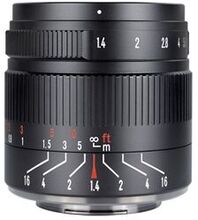 7ARTISANS 55mm F1.4 II V2.0 Manuelt fokus kamera portrætobjektiv til Sony E-Mount / Fuji X-Mount / N
