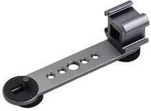 Kamera Cold Shoe Extension Bar Mount Triple Universal Cold Shoe Flash -beslag med 1/4-tommer og 3/8-