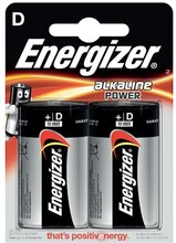 Energizer Alkaline Power D batterier (2 stk)