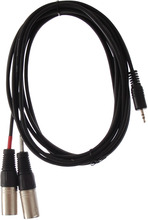 HiEnd 2 x XLR(han)-til-minijack(stereo)-kabel 3 meter
