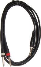 HiEnd 2 x jack(mono)-til-jack(stereo)-kabel 3 meter