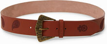 Leather belt paisley