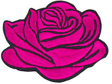 Rosa Ros Patch 6 cm