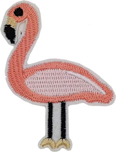 Söt Flamingo - 7 cm Strykmärke