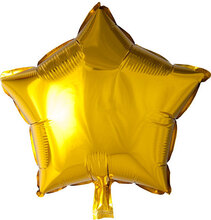 Stjärnformad Guldfärgad Folieballong 46 cm
