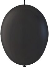 LINK Ballonger i Svart 25 cm - 100 stk MEGAPACK