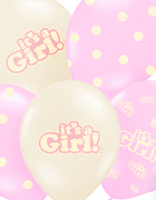 6 stk Its a Girl Latexballonger 30 cm
