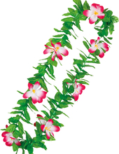 Tropisk Hawaiikrans med Vita och Rosa Plumeria
