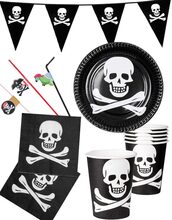 Festförpackning för 12 Personer - Pirat Födelsedagdag