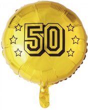50 - Guldfärgad Folieballong 46 cm