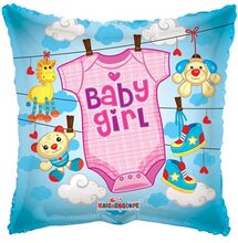 Baby Girl Body - Fyrkantig Folieballong 46 cm