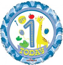 Happy 1 Birthday Boy - Folieballong 46 cm