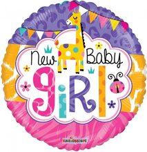 New Baby Girl - Folieballong 46 cm