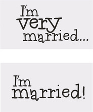Im Married/Im Very Married - 2 stk Fotoeffekter