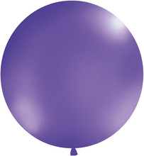LILA Pastellfärgad Rund JUMBO Ballong 1 meter