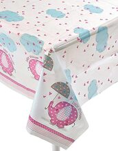 Plastduk 137x213 cm - Babyshower Pink Elephant