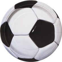 8 stk Papptallrikar 22 cm - Fotbollsfest