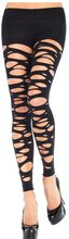 Torn Up Look - Svarta Tights