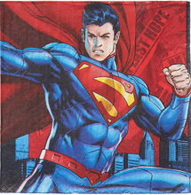 16 stk Servietter 33x33 cm - Superman
