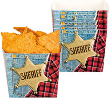 6 st Snacksbägare - Sheriff